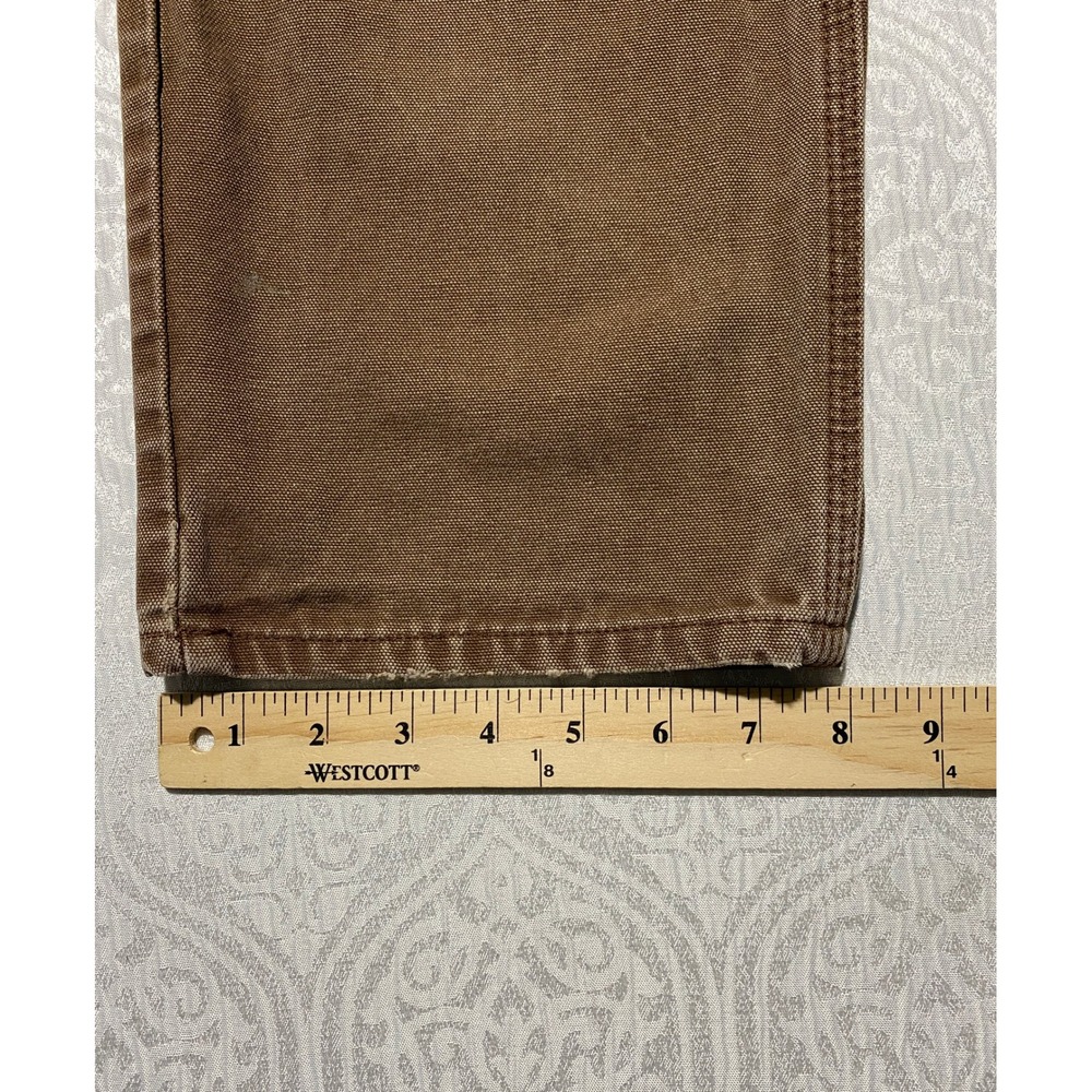 Dickies DU336RTB Brown Cotton Duck Relaxed Fit Carpenter Pants Mens 30x32 - Picture 9 of 10